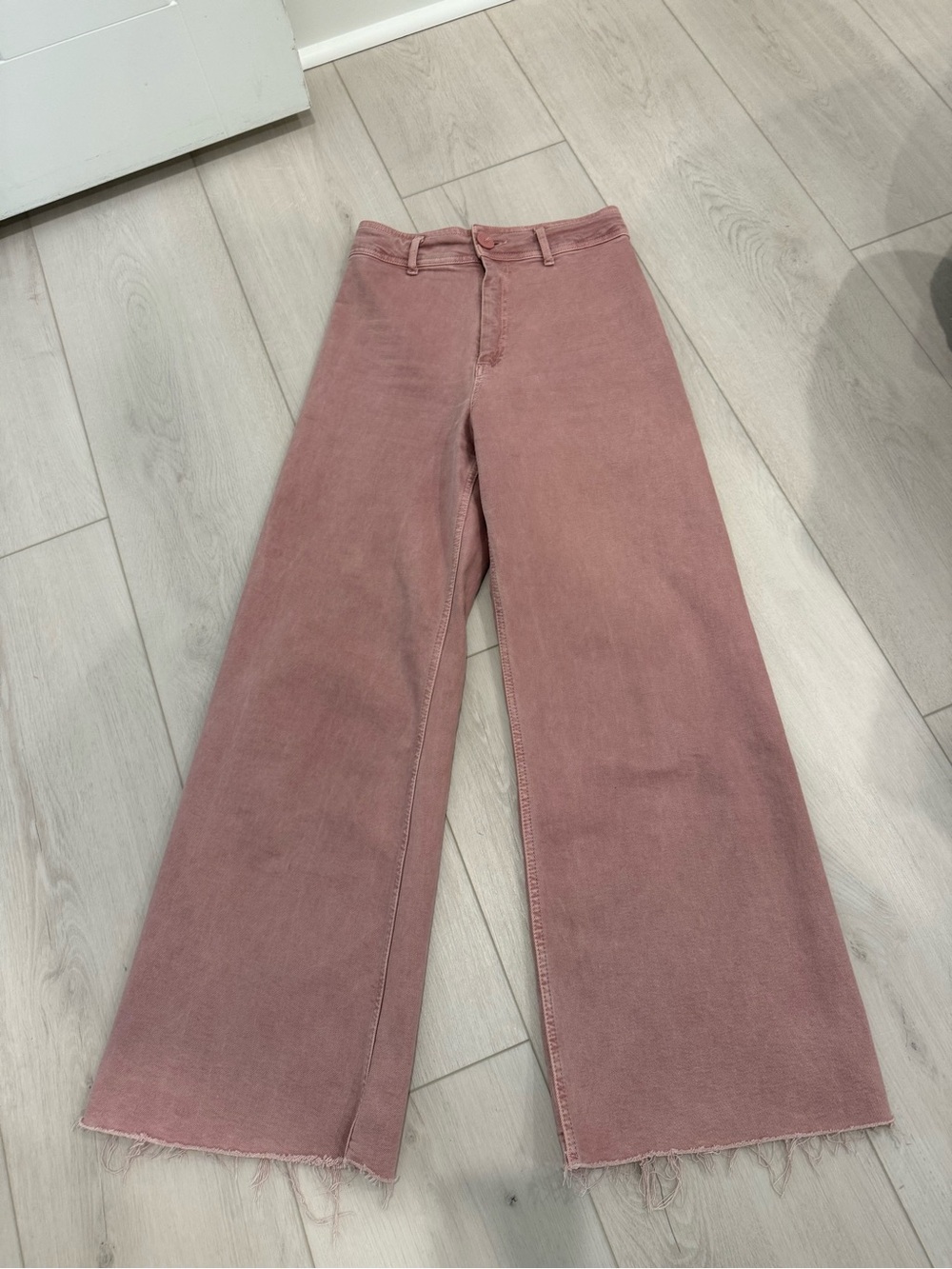 Zara Dusty Rose High-Waist Jeans SZ 4